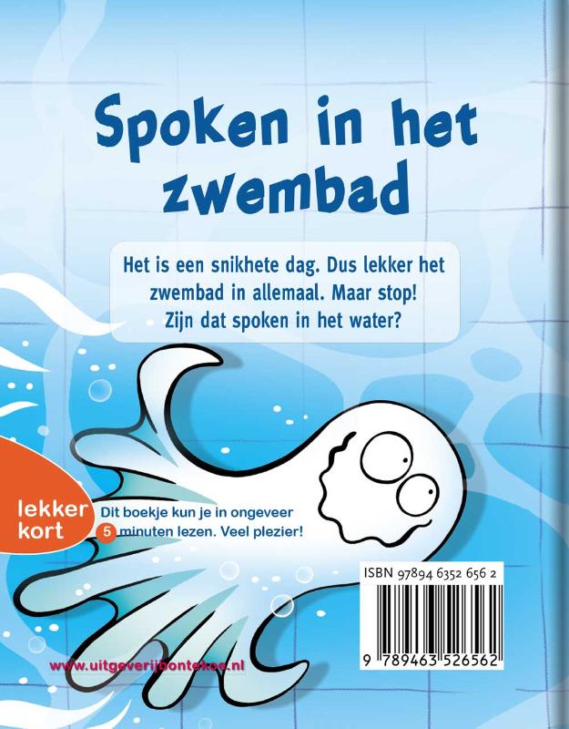 Achterkant van Spoken in het zwembad