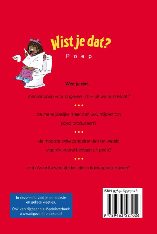 Achterkant van Wist je dat? – Poep
