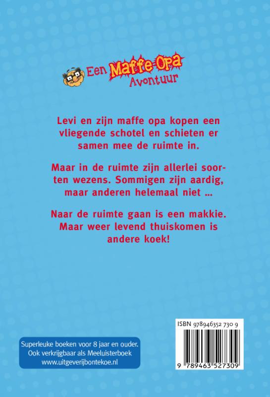 Achterkant van Maffe opa en de vliegende schotel