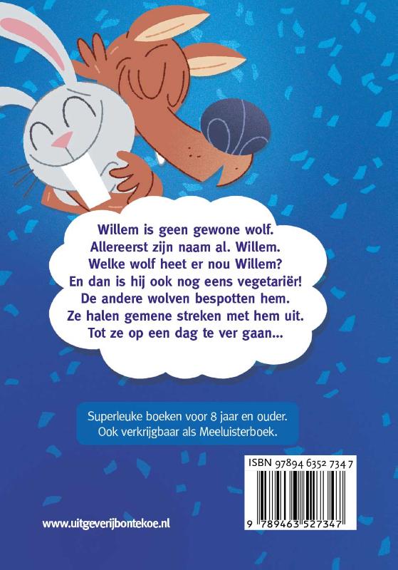 Achterkant van Vega wolf Willem krijgt vrienden
