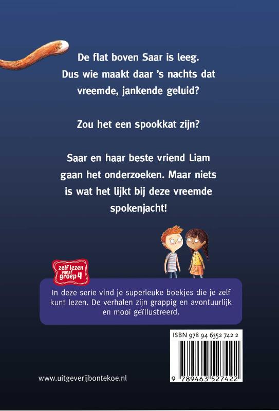 Achterkant van De spookkat die mijn leven redde