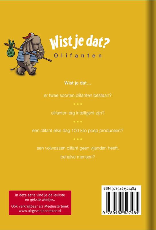 Achterkant van Wist je dat? - Olifanten