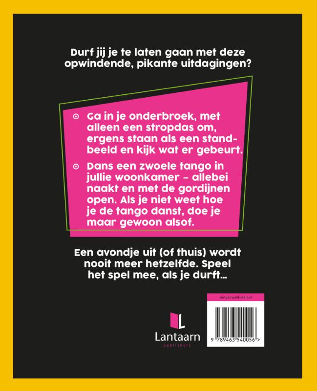 Achterkant van Naughty Dares