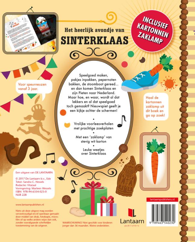 Achterkant van Het heerlijke avondje van Sinterklaas