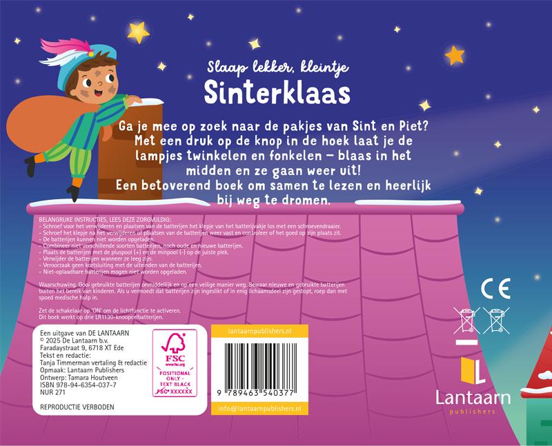 Achterkant van Slaap lekker, kleintje - Sinterklaas