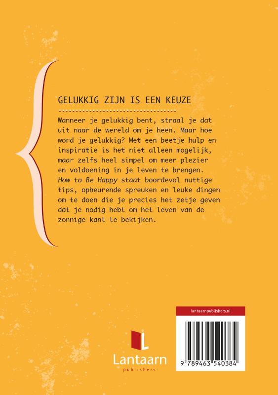 Achterkant van How to be happy