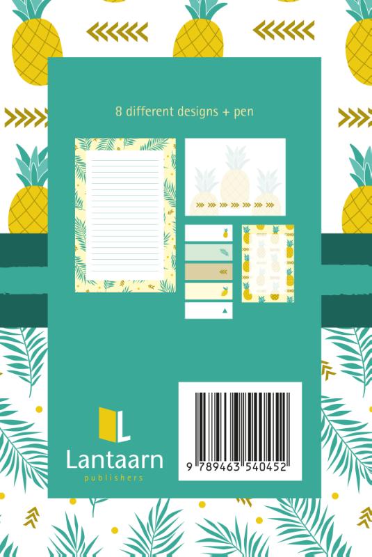 Achterkant van Sticky notes pack Ananas