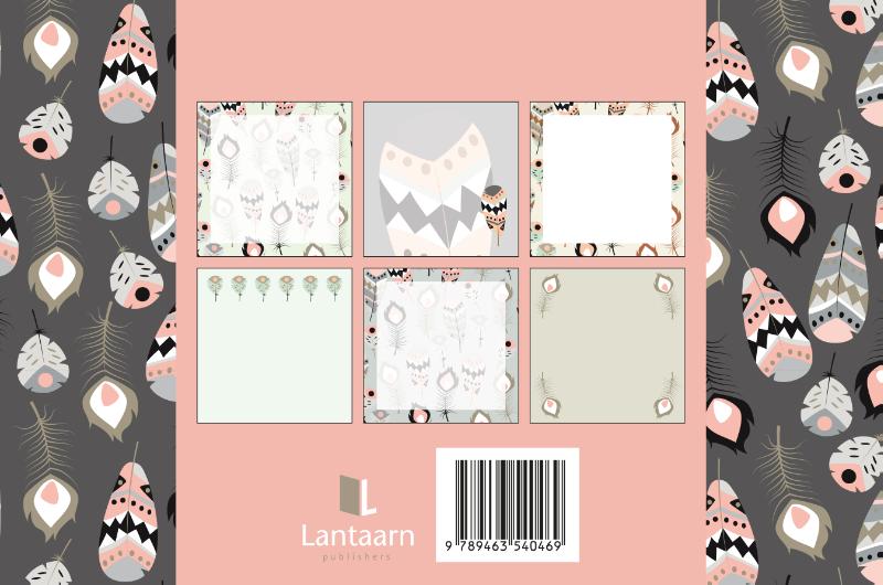 Achterkant van Sticky notes 6-pack Feathers