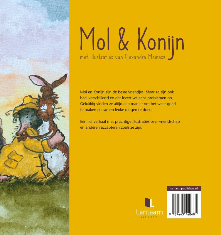 Achterkant van Mol & Konijn