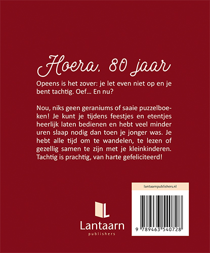Achterkant van Hoera, 80 jaar