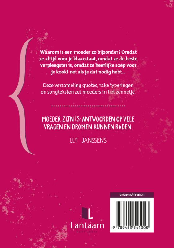Achterkant van Voor de liefste moeder van de wereld
