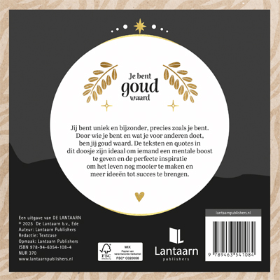 Achterkant van Just for you - Je bent goud waard