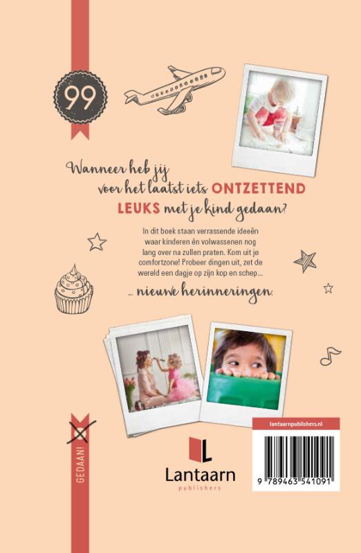 Achterkant van 99 leuke dingen om met je kind te doen