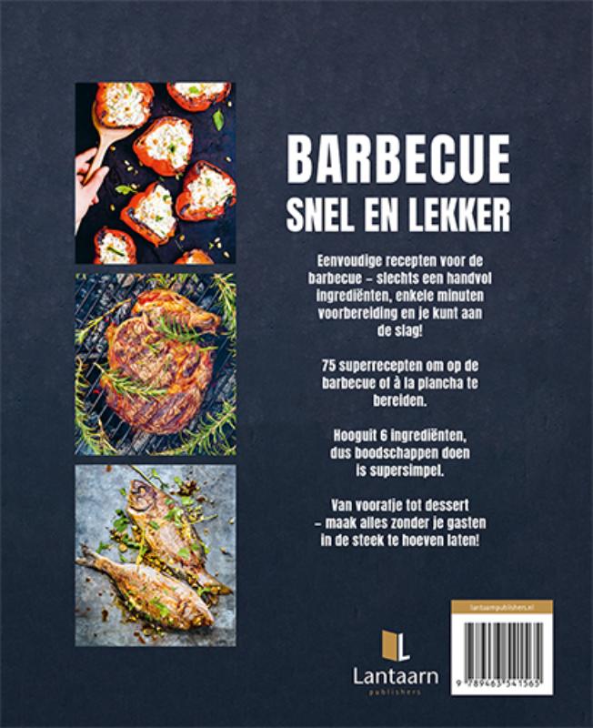 Achterkant van BBQ snel en lekker