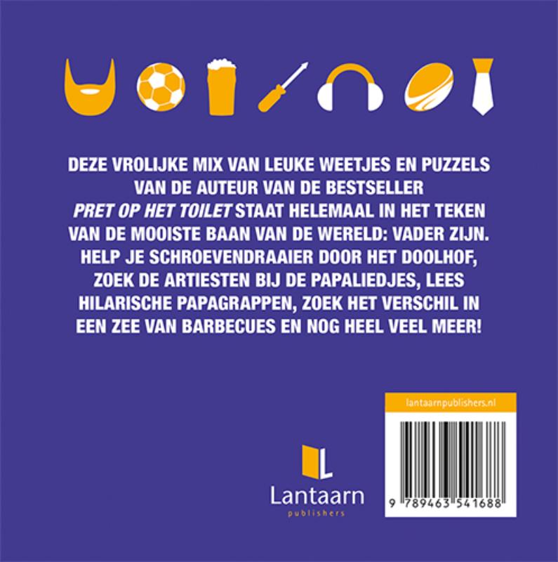 Achterkant van 52 keer pret op het toilet
