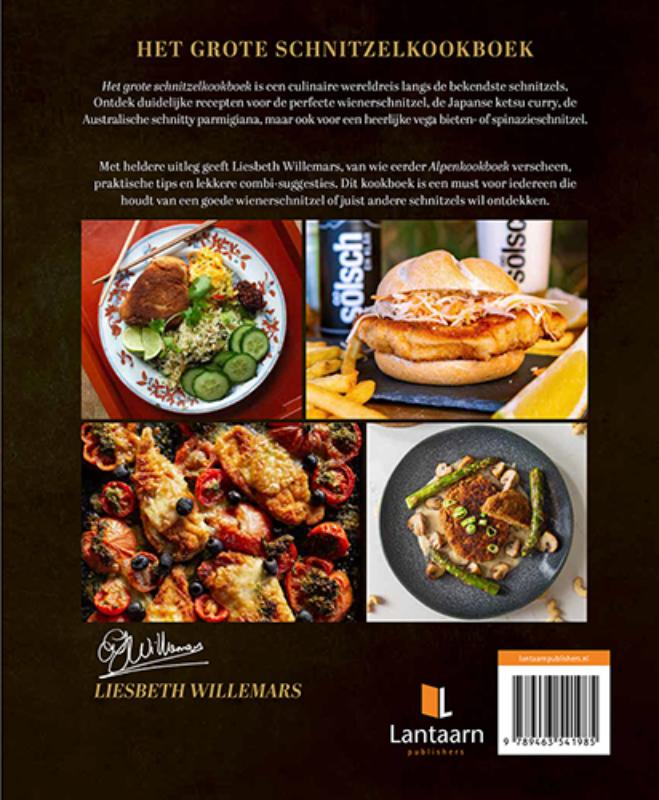 Achterkant van Het grote schnitzelkookboek
