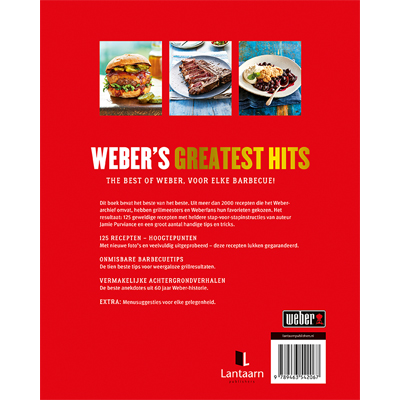 Achterkant van Weber's greatest hits
