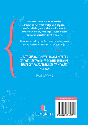 Achterkant van Voor de liefste zus van de wereld