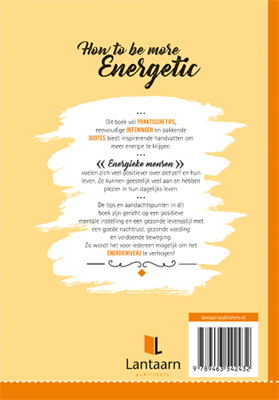 Achterkant van How to be more energetic