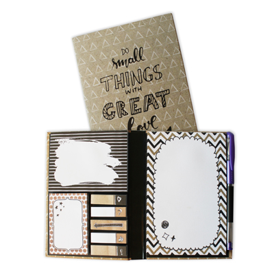 Achterkant van Sticky notes pack Cardboard