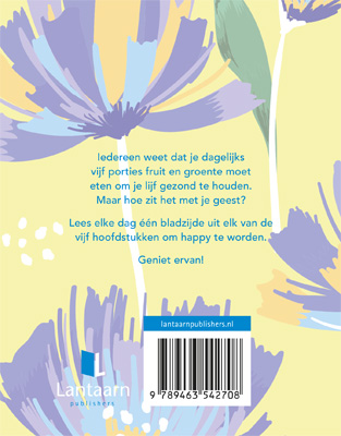 Achterkant van Happy mind voor iedere dag