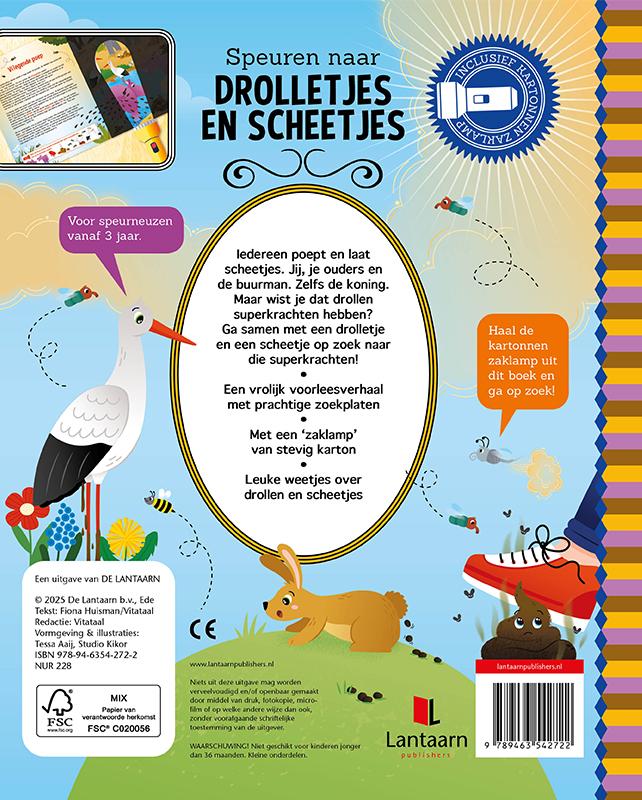 Achterkant van Speuren naar drolletjes en scheetjes