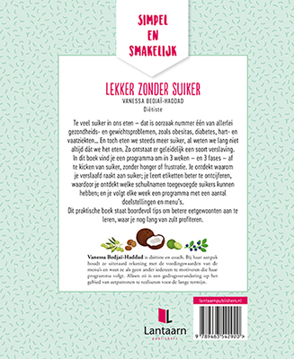 Achterkant van Lekker zonder suiker