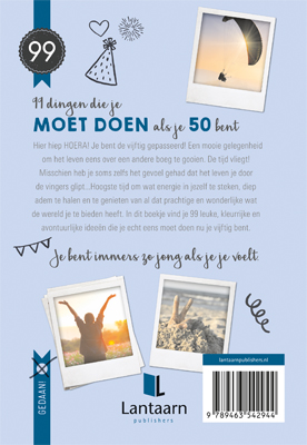 Achterkant van 99 dingen die je moet doen als je 50 bent