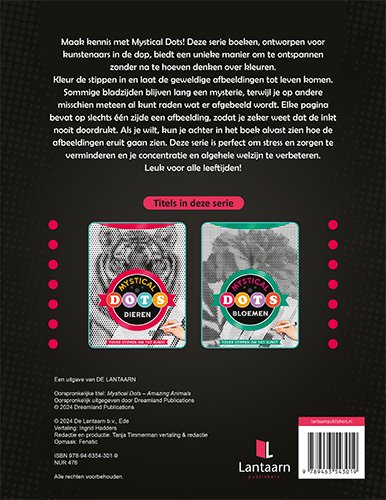 Achterkant van Mystical dots Dieren