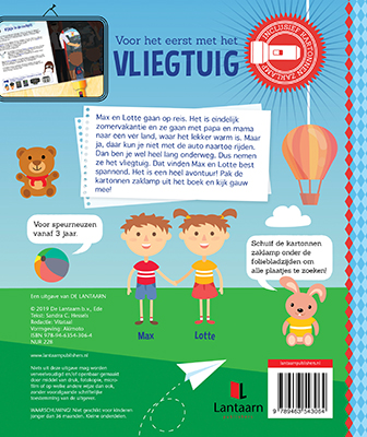 Achterkant van Voor het eerst met het Vliegtuig