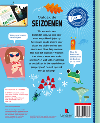 Achterkant van Ontdek de seizoenen