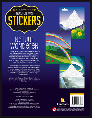 Achterkant van Kleuren met stickers - Natuurwonderen