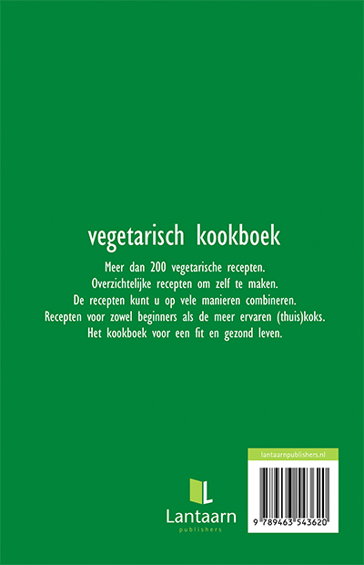 Achterkant van Vegetarisch kookboek