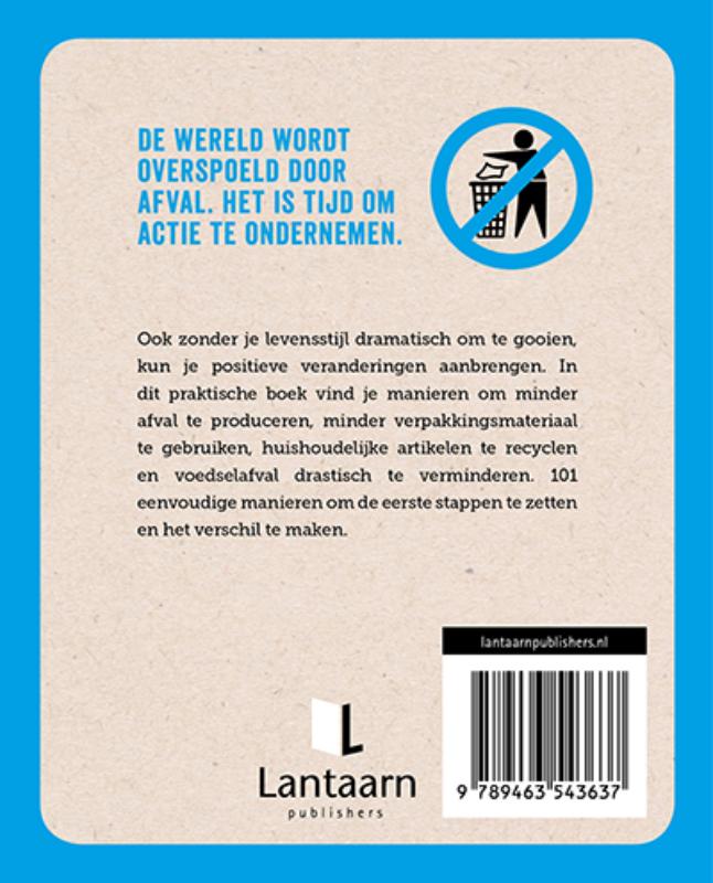Achterkant van Zeg NEE tegen afval