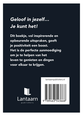 Achterkant van You can do it.