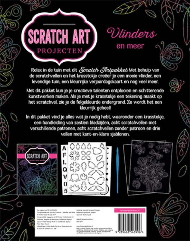 Achterkant van Scratch artprojecten-Vlinders