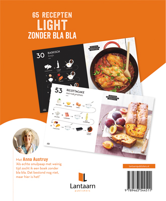 Achterkant van Koken zonder Bla Bla Light
