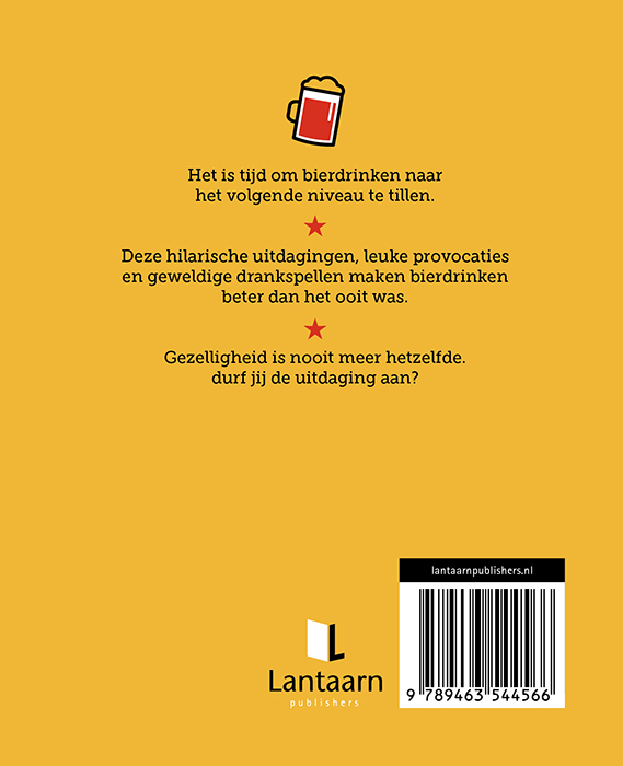 Achterkant van Het grote bierspelletjes handboek