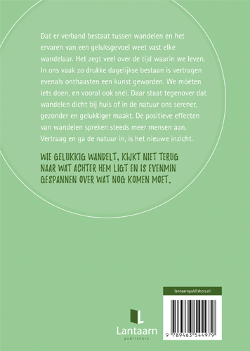Achterkant van Het geluk van wandelen