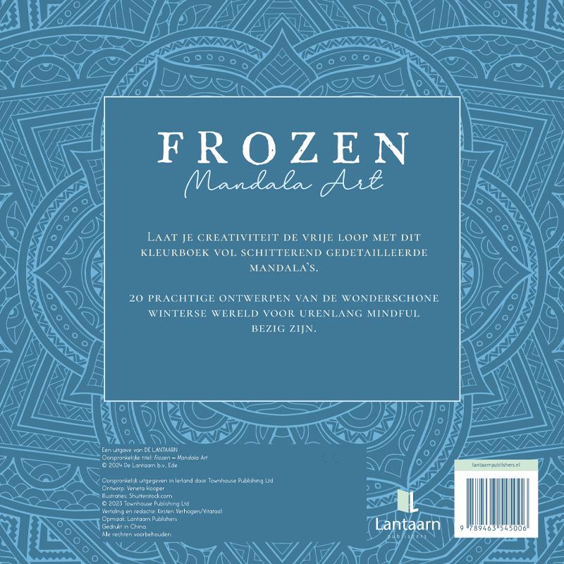 Achterkant van Frozen - mandalakunst