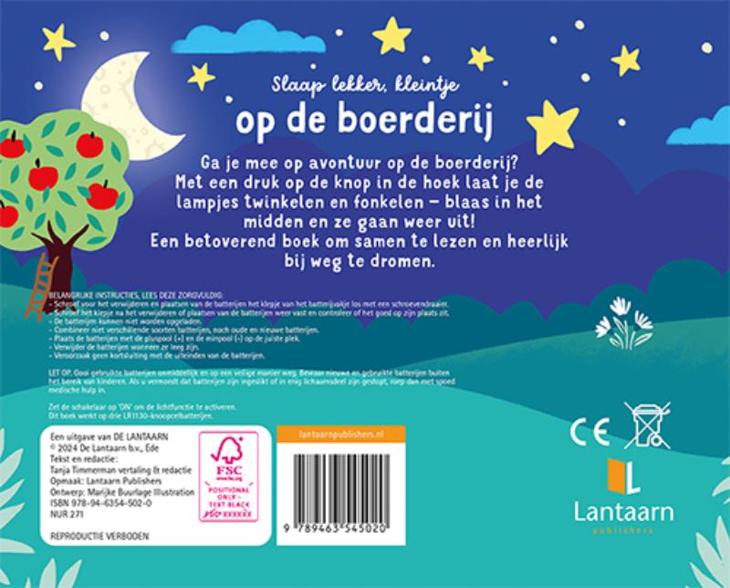Achterkant van Slaap lekker, kleintje - Op de boerderij