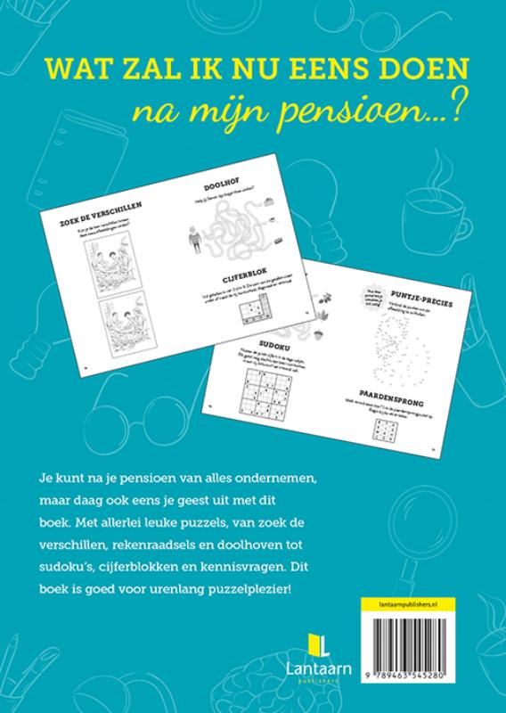 Achterkant van Het seniorenpuzzelboek