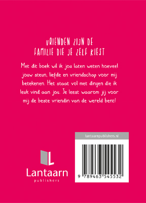 Achterkant van Je bent de beste vriendin in de wereld omdat...