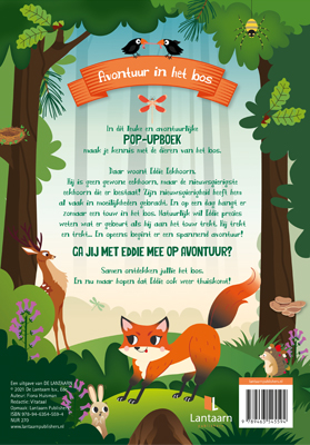 Achterkant van Wondere wereld pop-up - Avontuur in het bos
