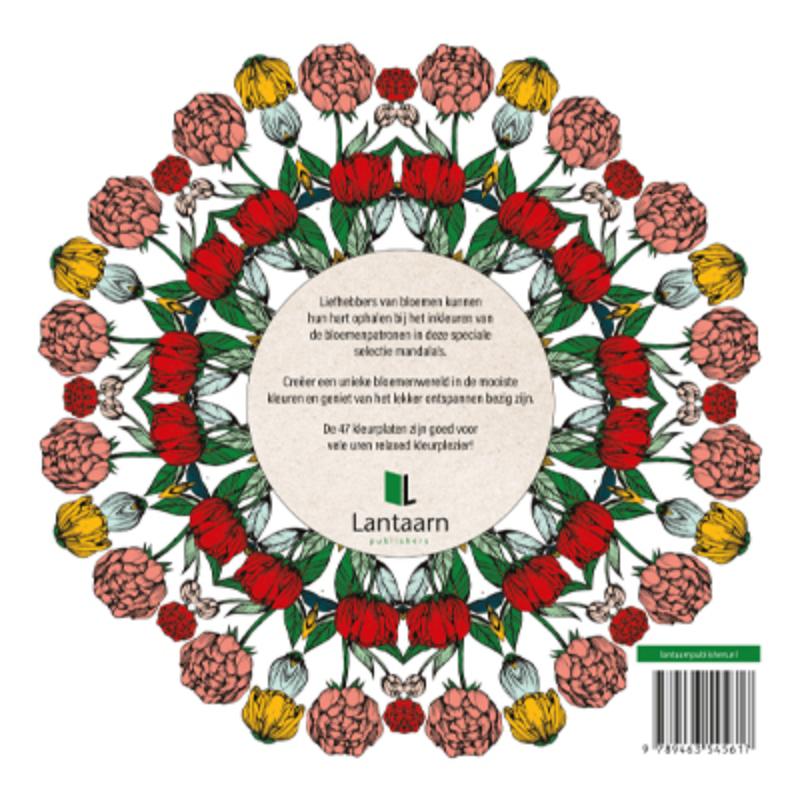 Achterkant van Flower mandala