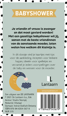 Achterkant van Babyshower vieren - Boekbox