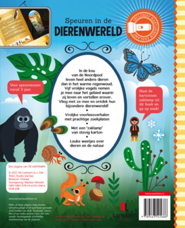 Achterkant van Speuren in de dierenwereld