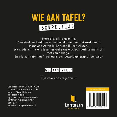 Achterkant van Wie aan tafel? Borreltijd