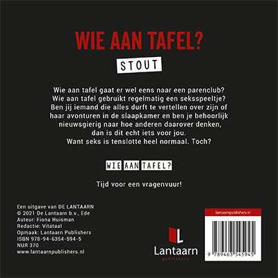 Achterkant van Wie aan tafel? Stout
