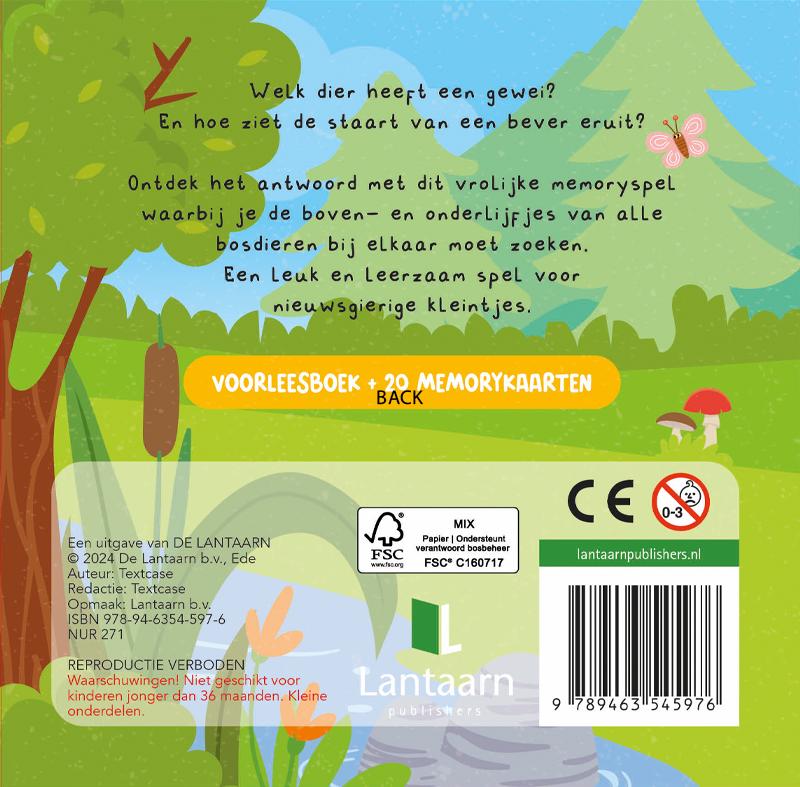 Achterkant van Kun je mij vinden? In het bos
